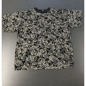 Raw Blue Vintage Y2K Men's Heavy T-shirt Black W/Gold Metallic Dollars Size- XL